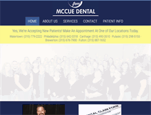 Tablet Screenshot of mccuedental.com